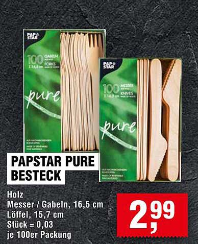 PAPSTAR PURE Besteck