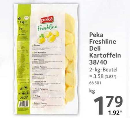 Peka Freshline Deli Kartoffeln 38/40 - 2-kg-Beutel