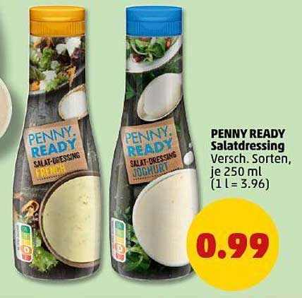 PENNY READY Salatdressing - Verschiedene Sorten, je 250 ml
