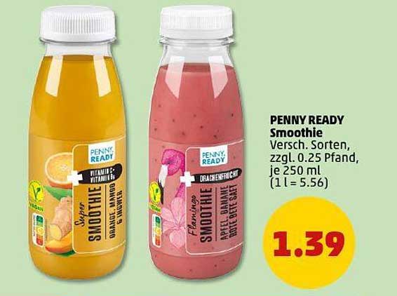 PENNY READY Smoothie – Verschiedene Sorten