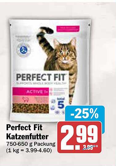 Perfect Fit Katzenfutter 750-650 g Packung