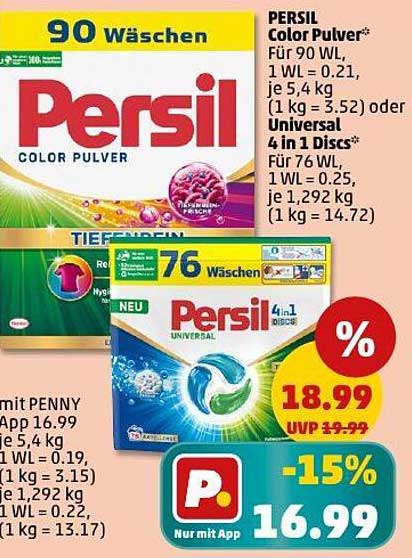 PERSIL Color Pulver & Universal 4 in 1 Disc
