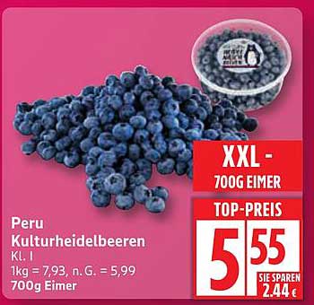 Peru Kulturheidelbeeren Kl. I - 700g Eimer