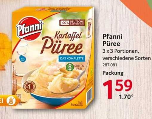 Pfanni Kartoffel Püree 3 x 3 Portitionen, verschiedene Sorten