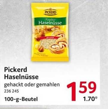 Pickerd Haselnüsse gehackt oder gemahlen - 100-g-Beutel