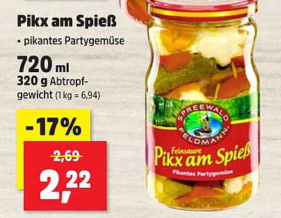 Pixx am Spieß - pikantes Partygemüse 720 ml