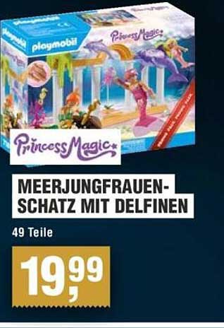 PLAYMOBIL Princess Magic Meerjungfrauen-Schatz mit Delfinen