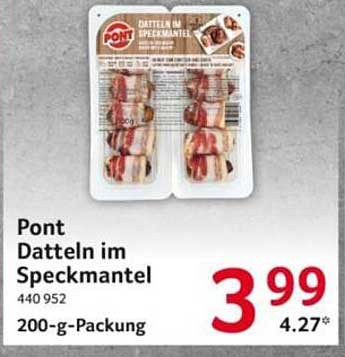 Pont Datteln im Speckmantel 200-g-Packung