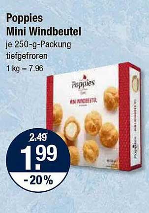 Poppies Mini Windbeutel