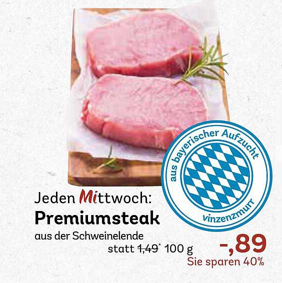 Premiumsteak aus der Schweineleinde