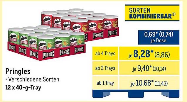 Pringles – Verschiedene Sorten im Vorteilspack