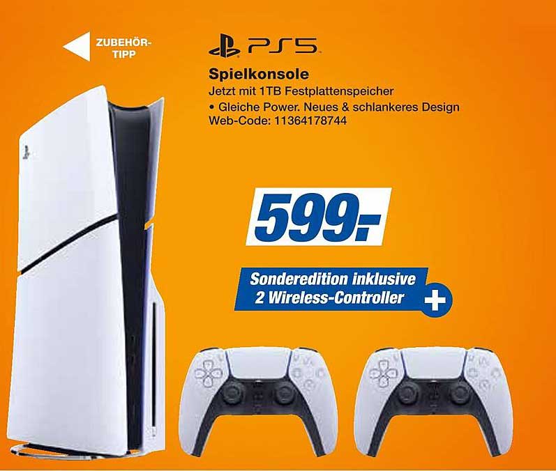 PS5 Spielkonsole Sonderedition inklusive 2 Wireless-Controller