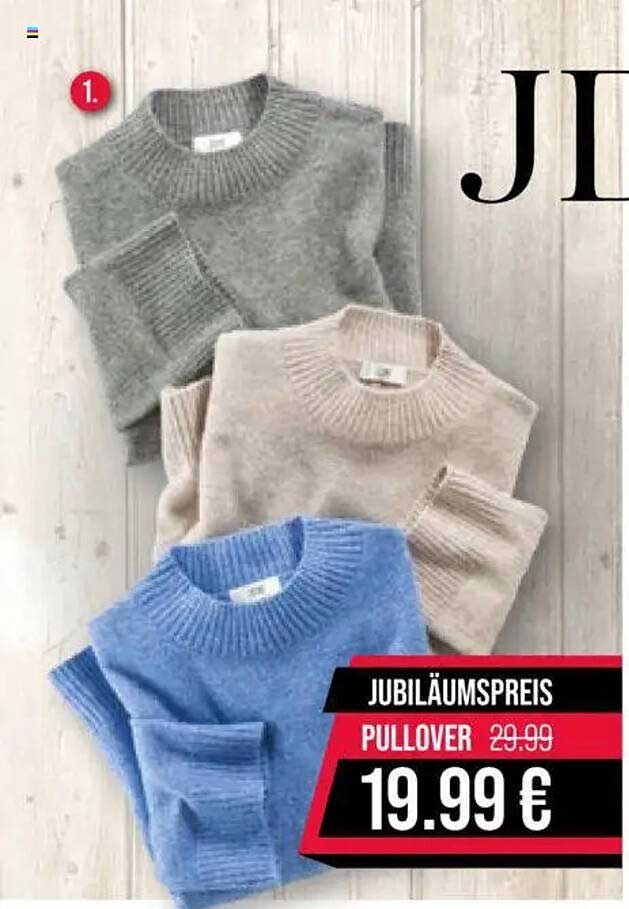 Pullover in verschiedenen Farben - Jubiläumspreis