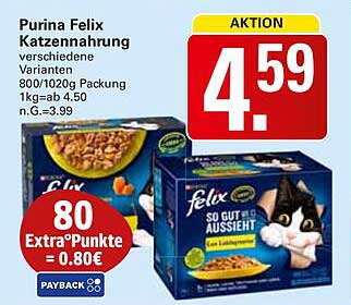 Purina Felix Katzennahrung - verschiedene Varianten