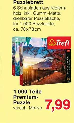 Puzzlebrett von Trefl - 1.000 Teile Premium-Puzzle
