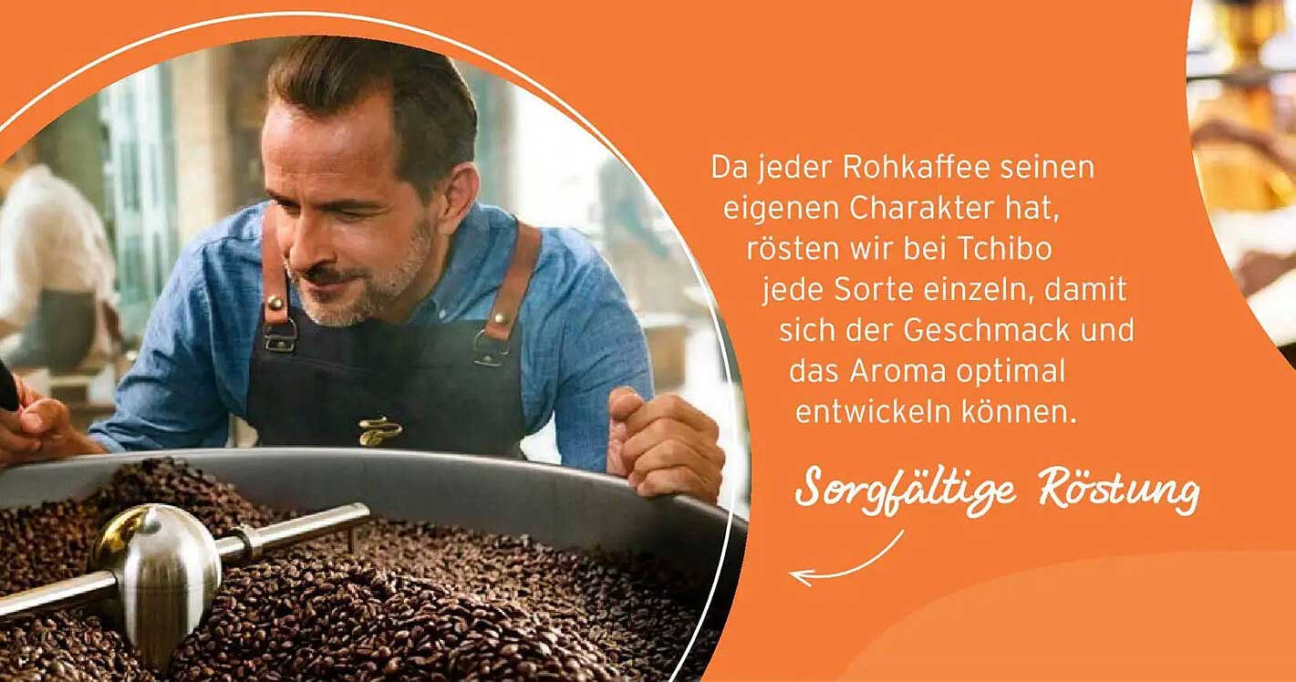 Qualitätskaffee von Tchibo – Sorgfältige Röstung