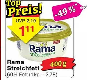 Rama Streichfett 400 g
