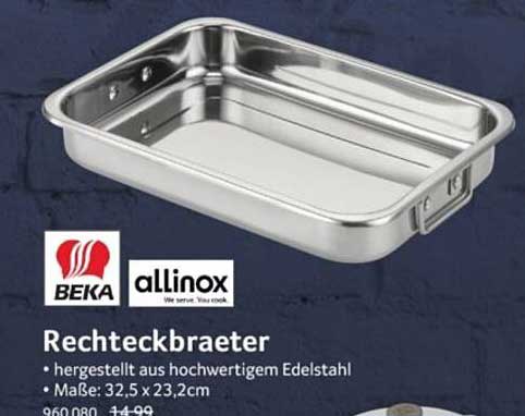 Rechteckbräter aus hochwertigem Edelstahl