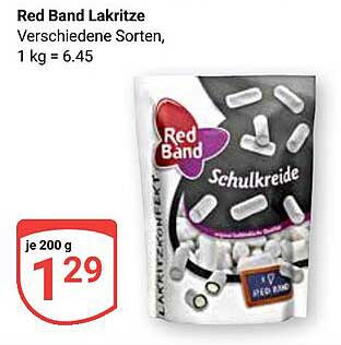 Red Band Lakritze - Schulkreide, verschiedene Sorten