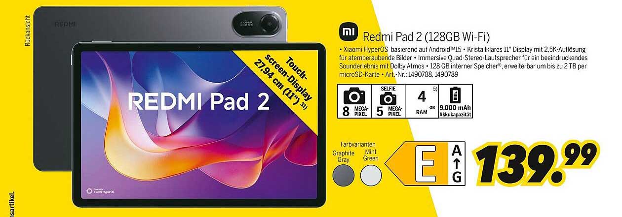 Redmi Pad 2 (128GB Wi-Fi)