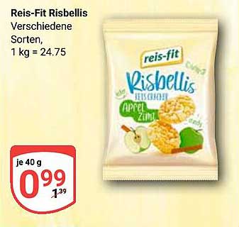 Reis-Fit Risbellis Verschiedene Sorten