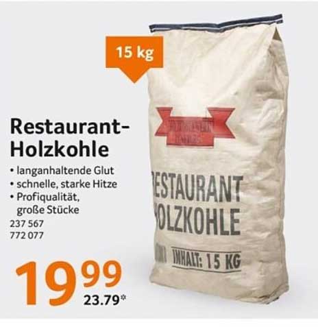 Restaurant-Holzkohle 15 kg