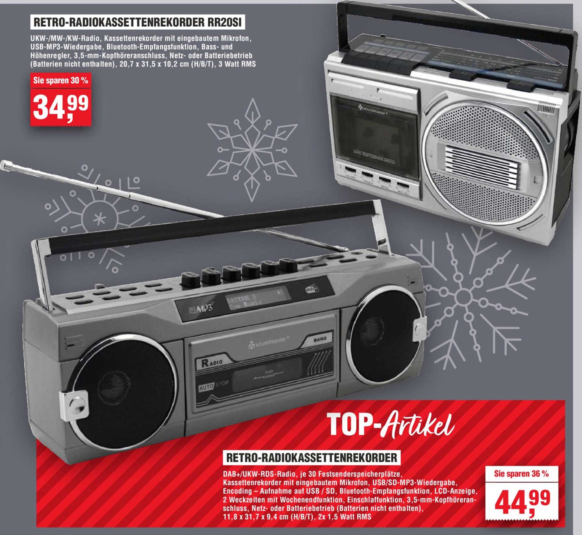 RETRO-RADIOKASSETTENREKORDERRR20SI