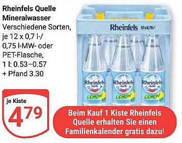 Rheinfels Quelle Mineralwasser – 12 x 0,7 l