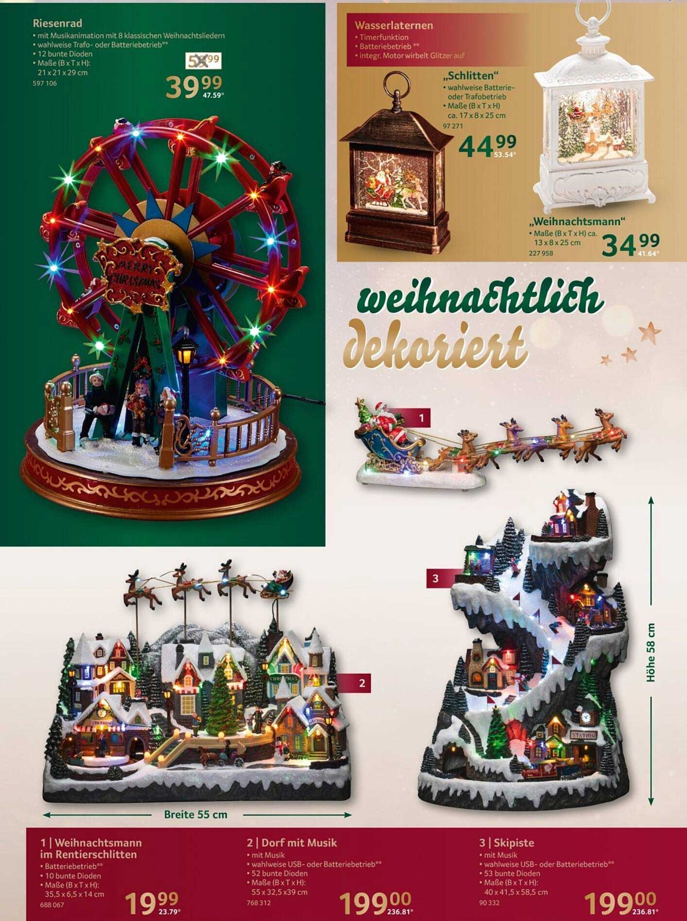 Riesenrad mit Musik und Lichtern