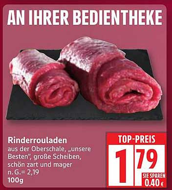 Rinderrouladen aus der Oberschale, "unsere Besten"