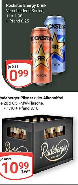 Rockstar Energy Drink - verschiedene Sorten zum Sonderpreis