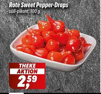 Rote Sweet Pepper-Drops, süß-pikant, 100 g