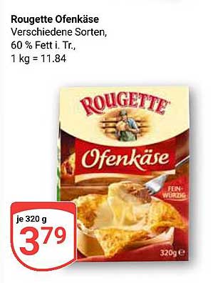 Rougette Ofenkäse, verschiedene Sorten, 320 g