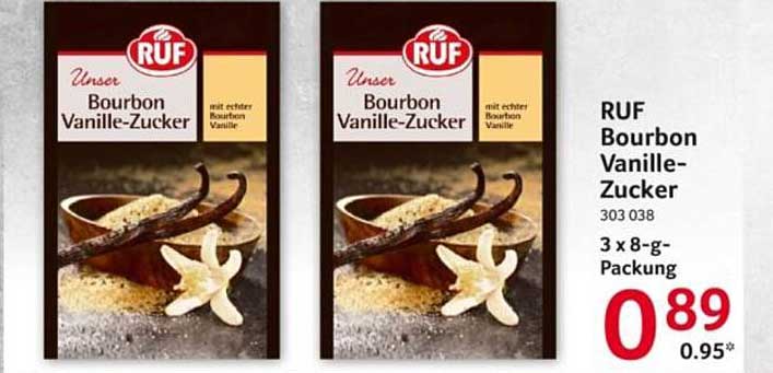 RUF Bourbon Vanille-Zucker 3 x 8-g-Packung
