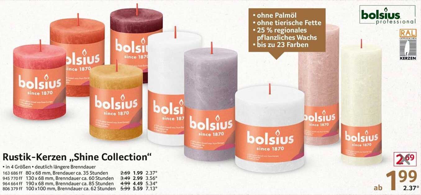 Rustik-Kerzen „Shine Collection“