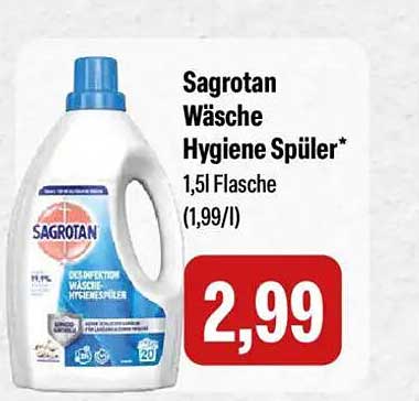 Sagrotan Wäsche Hygiene Spüler 1,5l Flasche