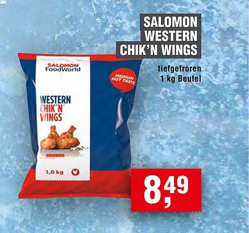 SALOMON WESTERN CHIK'N WINGS 1 kg Beutel - Tiefgefroren
