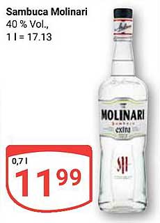 Sambuca Molinari 0,7 l – Italienischer Genuss in Perfektion