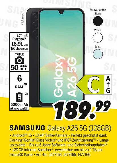 Samsung Galaxy A26 5G (128GB)