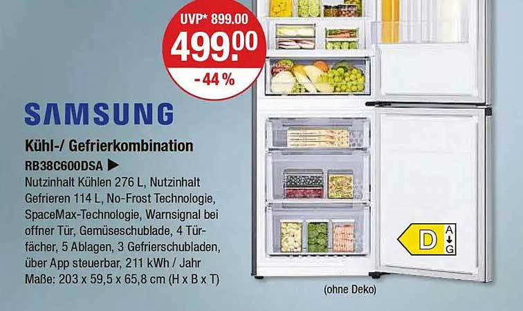 Samsung Kühl-/Gefrierkombination RB38C600DSA