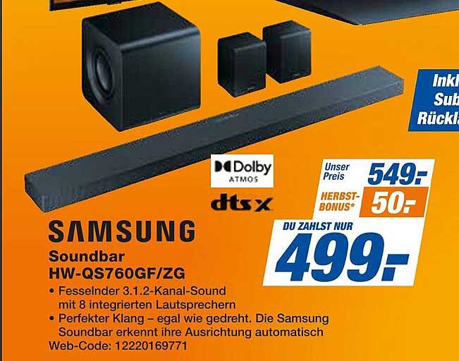 Samsung Soundbar HW-QS760GF/ZG