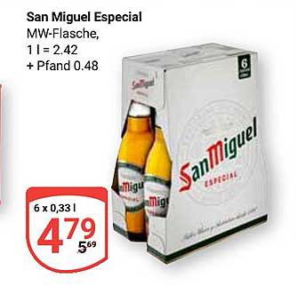 San Miguel Especial 6 x 0,33 l