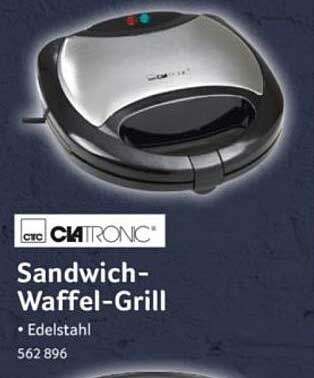 Sandwich-Waffel-Grill - Edelstahl