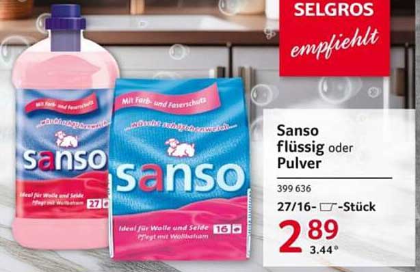 Sanso flüssig oder Pulver
