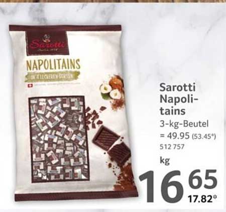 Sarotti Napolitains 3-kg-Beutel