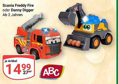 Scania Freddy Fire oder Danny Digger - Spielspaß für kleine Abenteurer