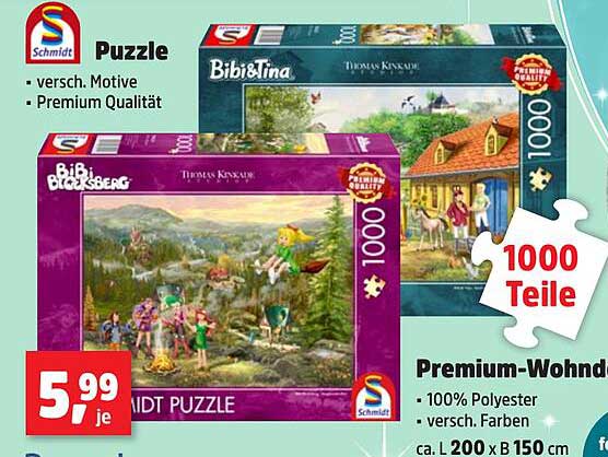 Schmidt Puzzle Bibi & Tina - 1000 Teile