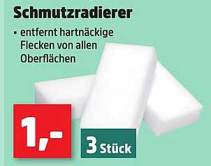 Schmutzradierer - 3 Stück für nur 1,-
