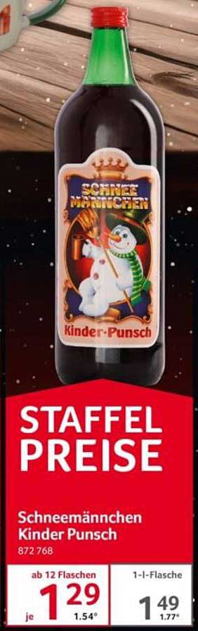 Schneemannchen Kinder Punsch