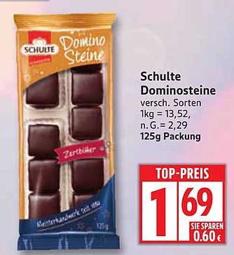 Schulte Dominosteine 125g